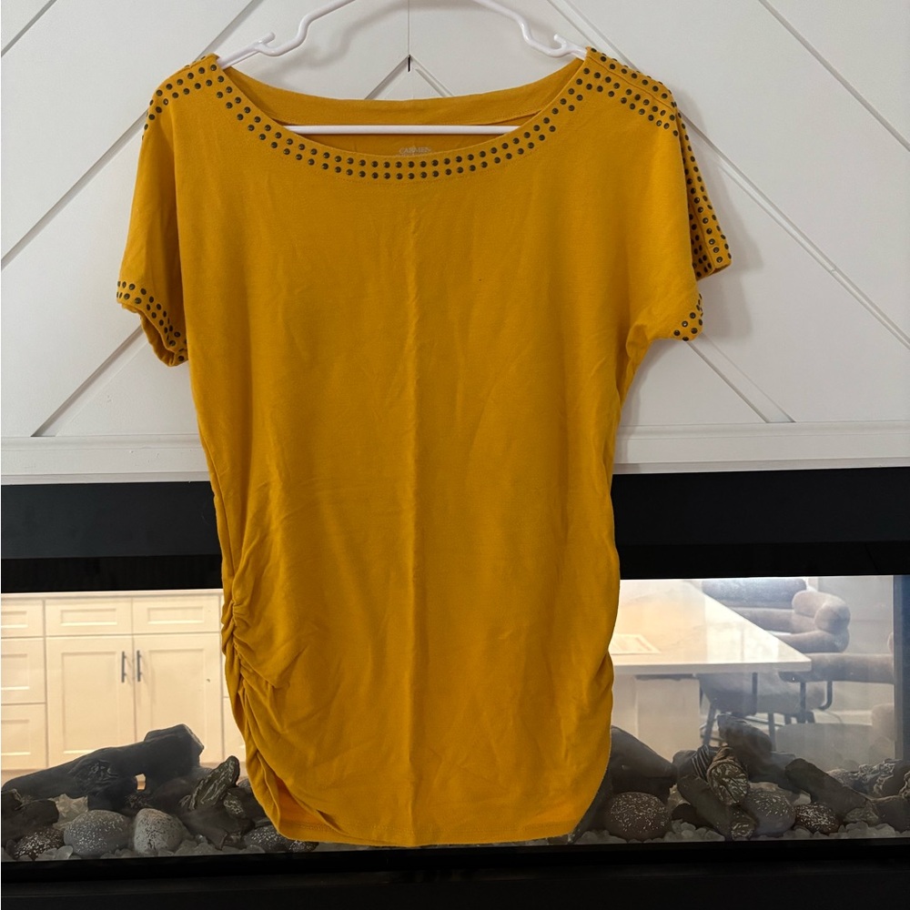 CARMEN MARC VALVO YELLOW TOP